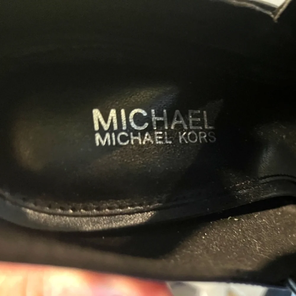 Michael Kors Lawson Black Leather Open Toe Boot  Size 7M   New Without B…‎
